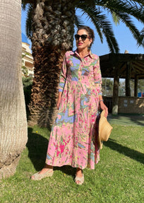 VESTIDO ESTAMPADO ROSA