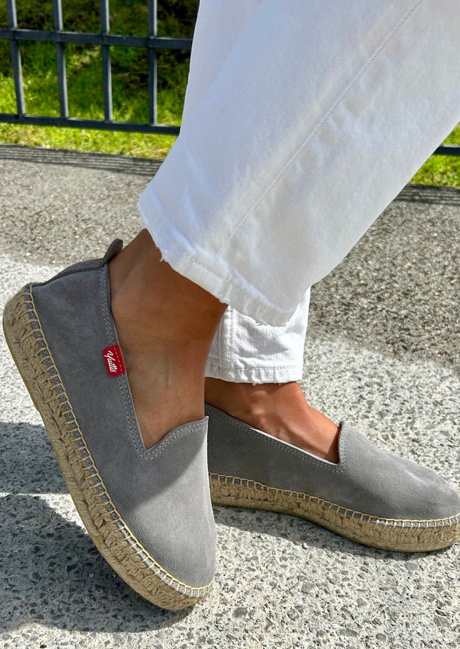 ALPARGATA PIEL GRIS