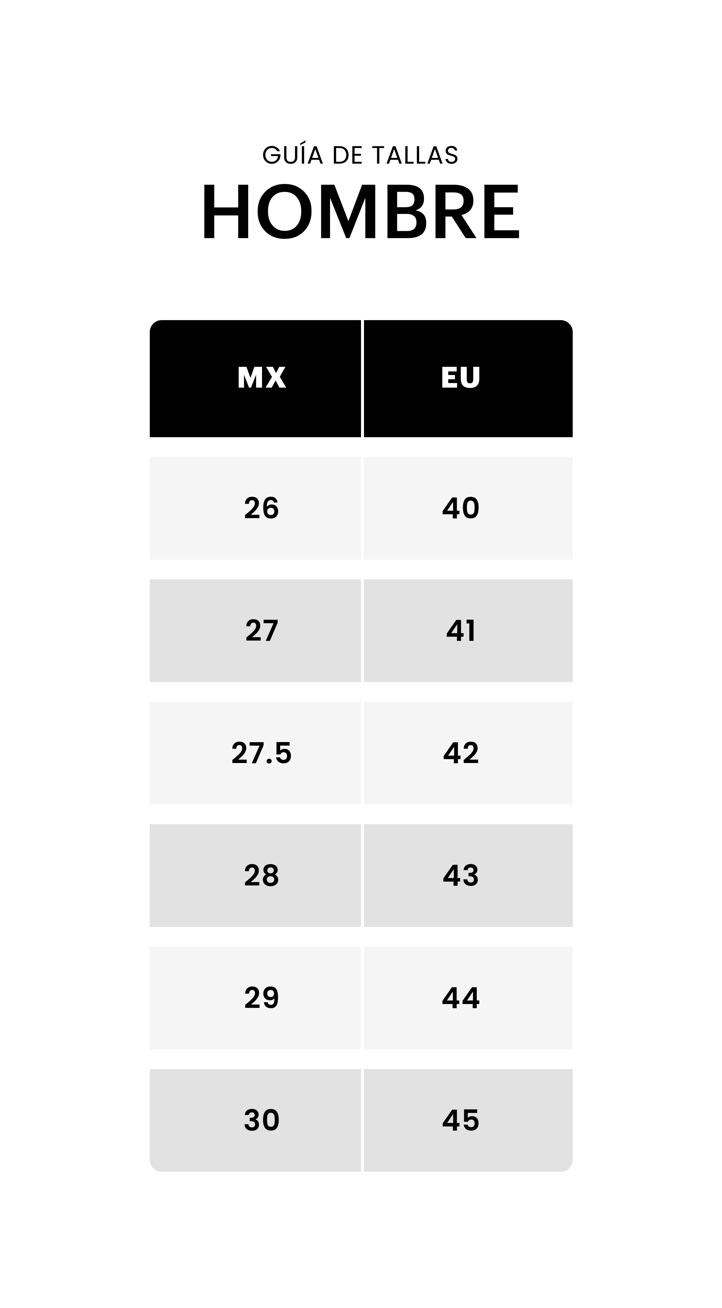 size chart image