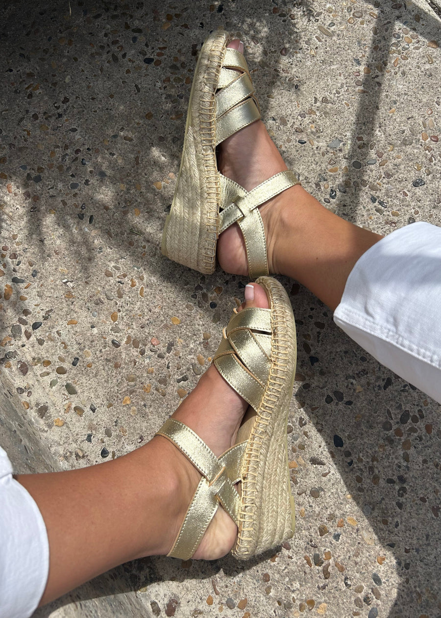 TACÓN 4CM DORADO