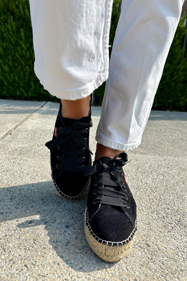 TENIS PIEL NEGRO