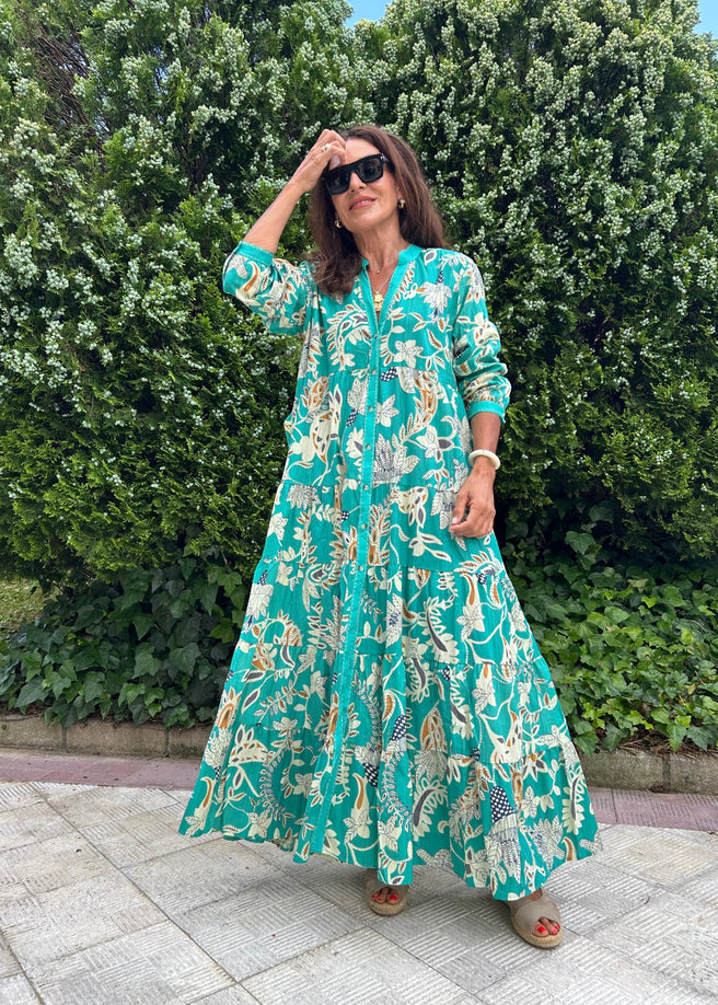 VESTIDO SUELTO TURQUESA