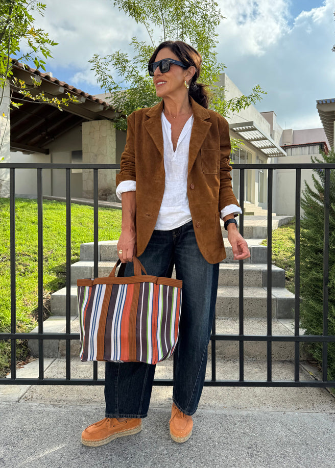 AMERICANA PIEL MARRON