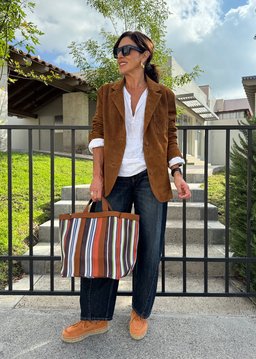 AMERICANA PIEL MARRON