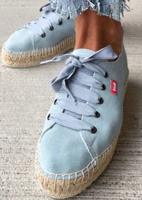 TENIS PIEL AZUL PALO