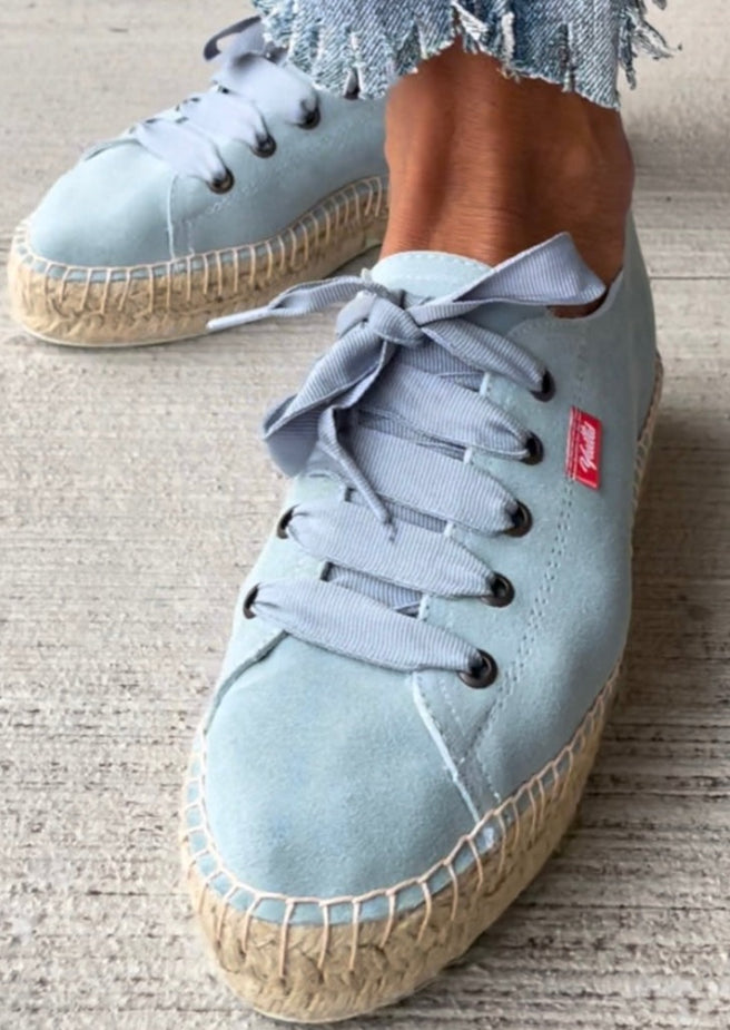 TENIS PIEL AZUL PALO
