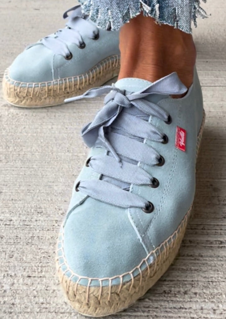 TENIS PIEL AZUL PALO
