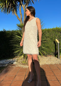 VESTIDO MIDI BEIGE
