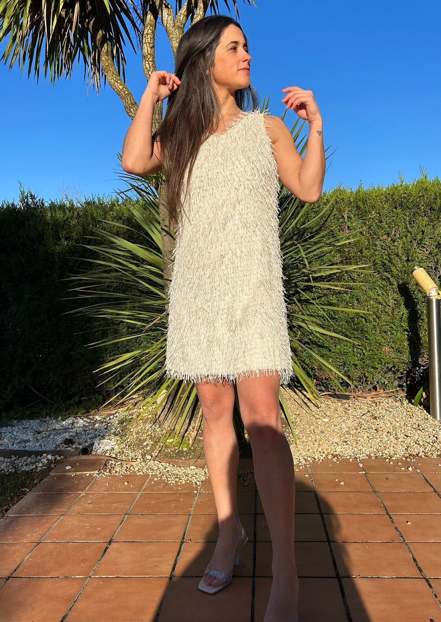 VESTIDO MIDI BEIGE
