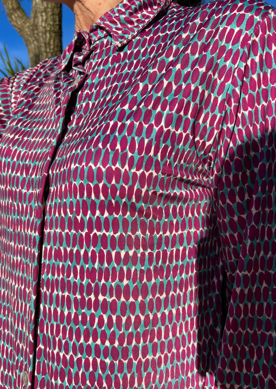 VESTIDO GEOMETRICO ROSA