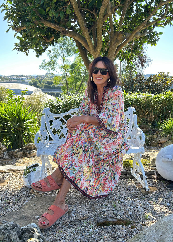 VESTIDO SUELTO MULTICOLOR