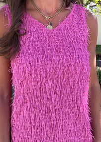 VESTIDO MIDI ROSA