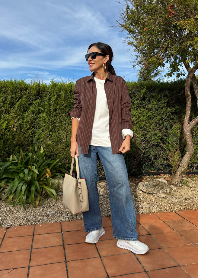 CAMISA ALGODÓN MARRÓN