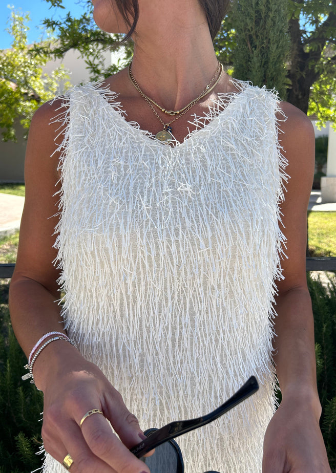 VESTIDO MIDI BEIGE