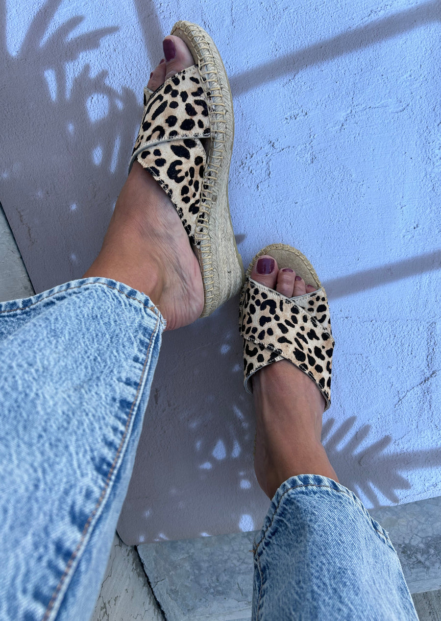 SANDALIA 4CM LEOPARDO
