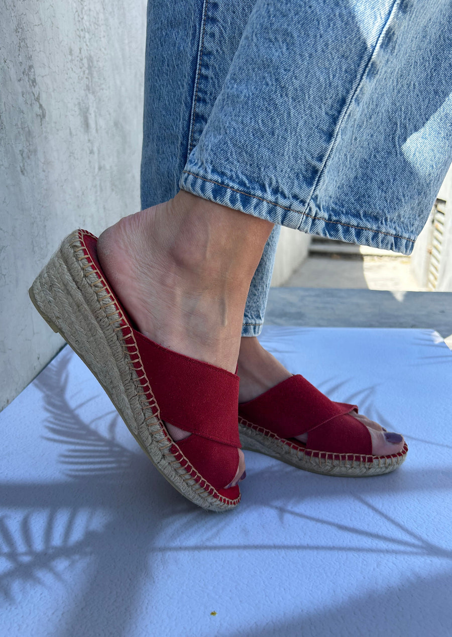 SANDALIA 4CM ROJA