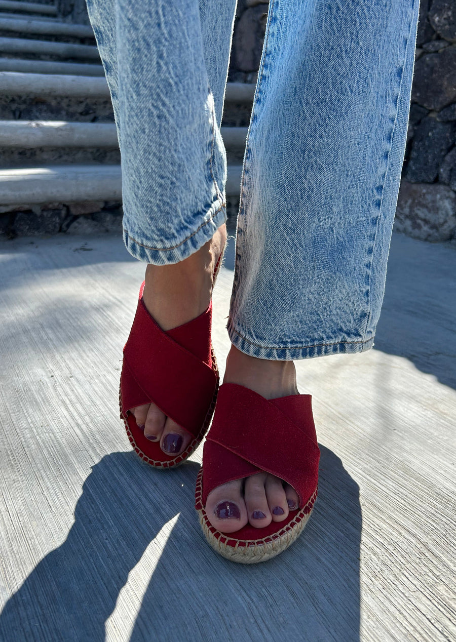 SANDALIA 4CM ROJA