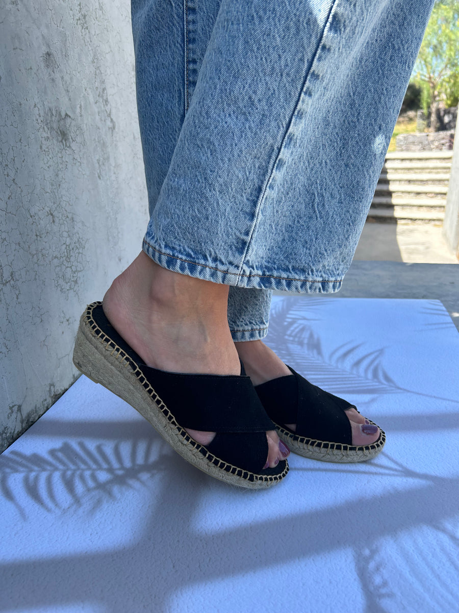 SANDALIA 4CM NEGRO