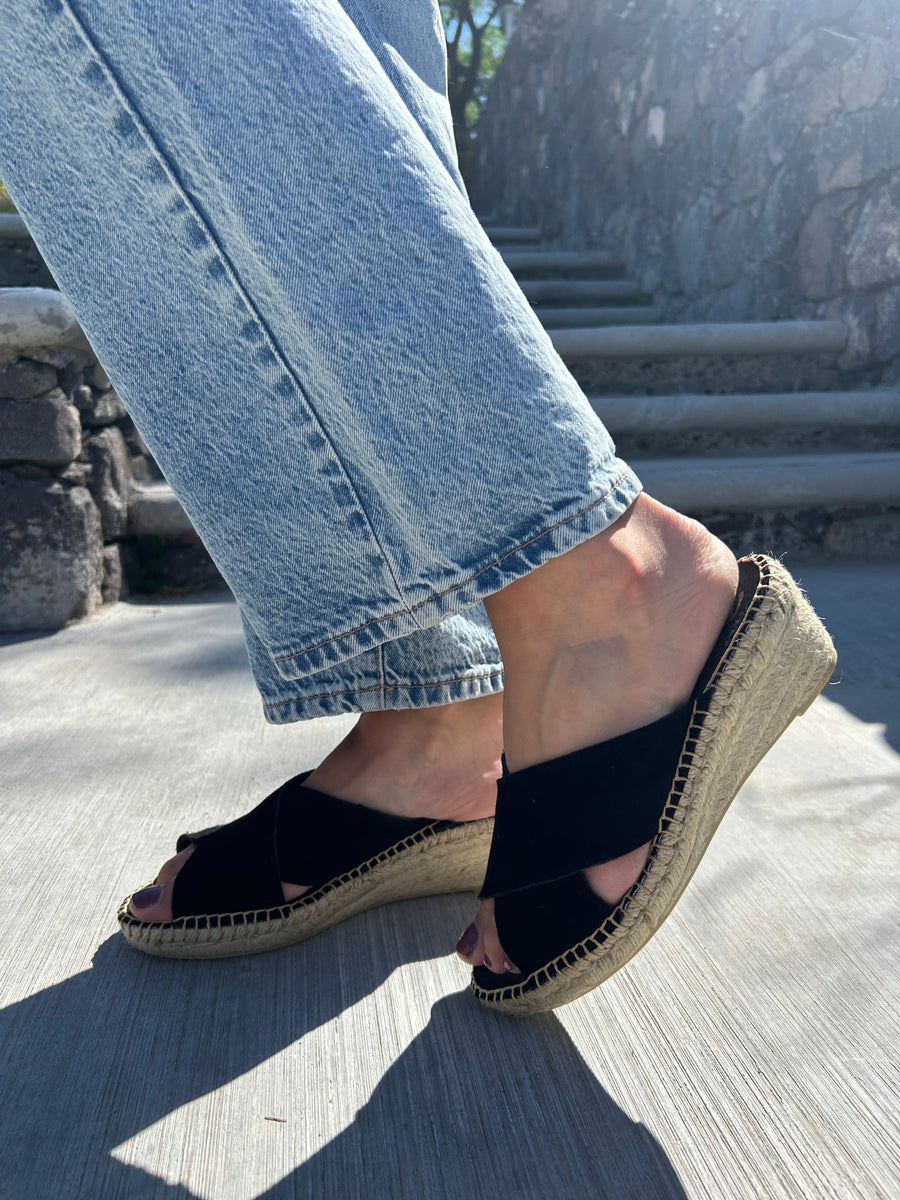 SANDALIA 4CM NEGRO
