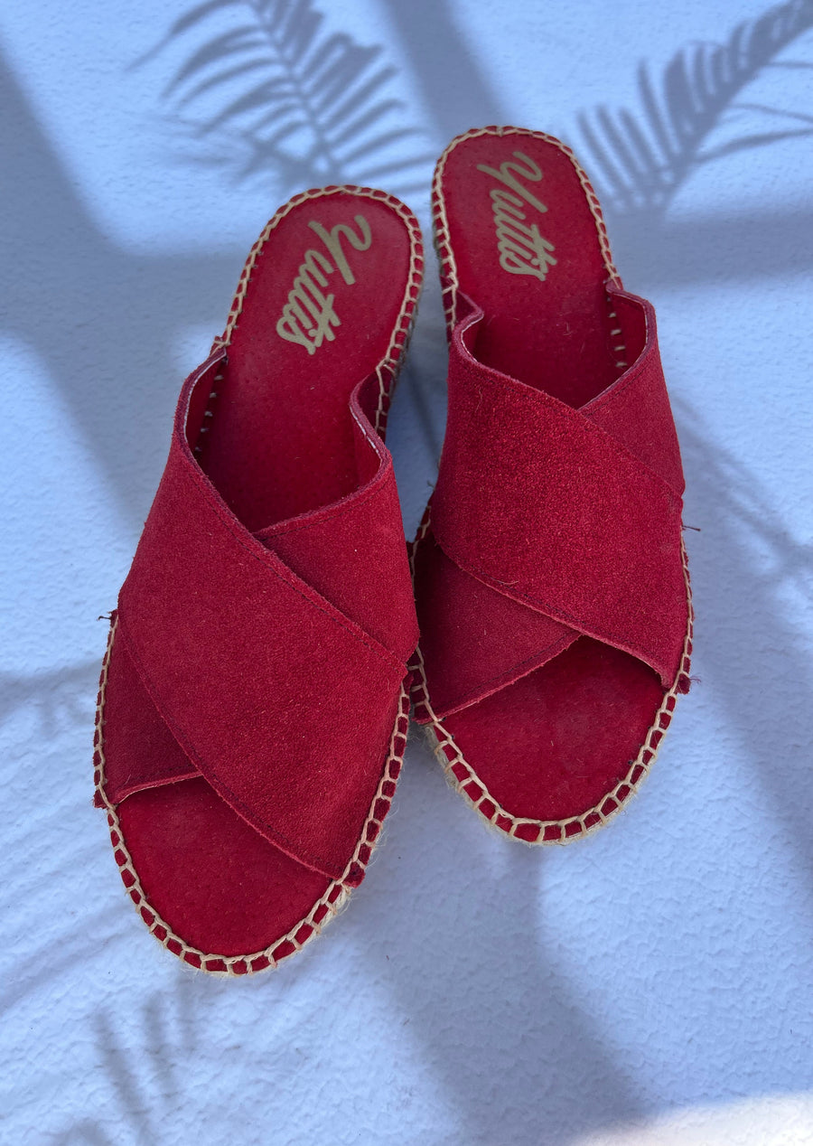 SANDALIA 4CM ROJA