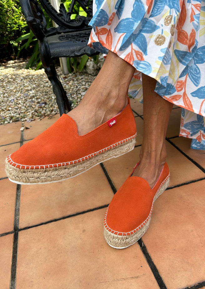 ALPARGATA PIEL NARANJA