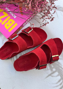 SANDALIA CONFORT ROJA