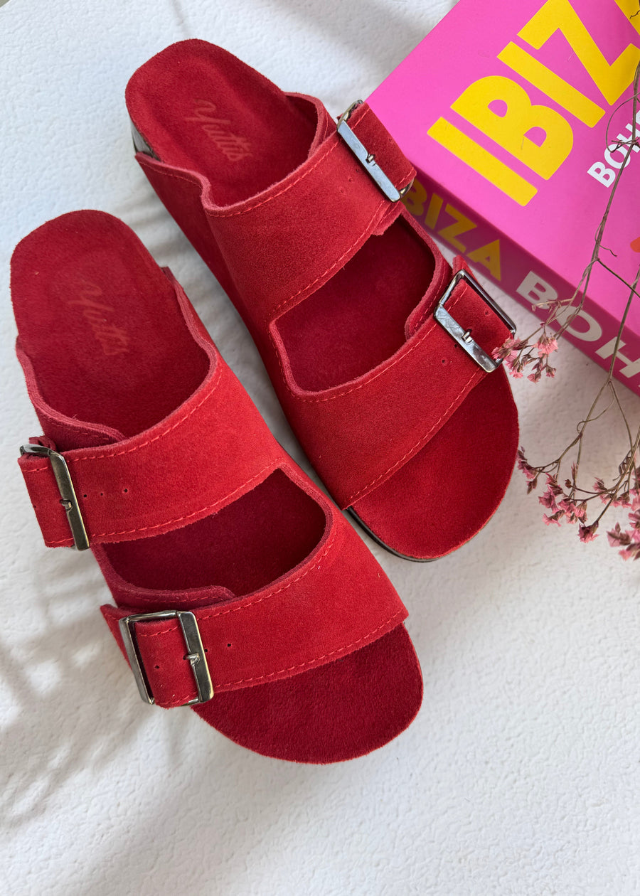SANDALIA CONFORT ROJA