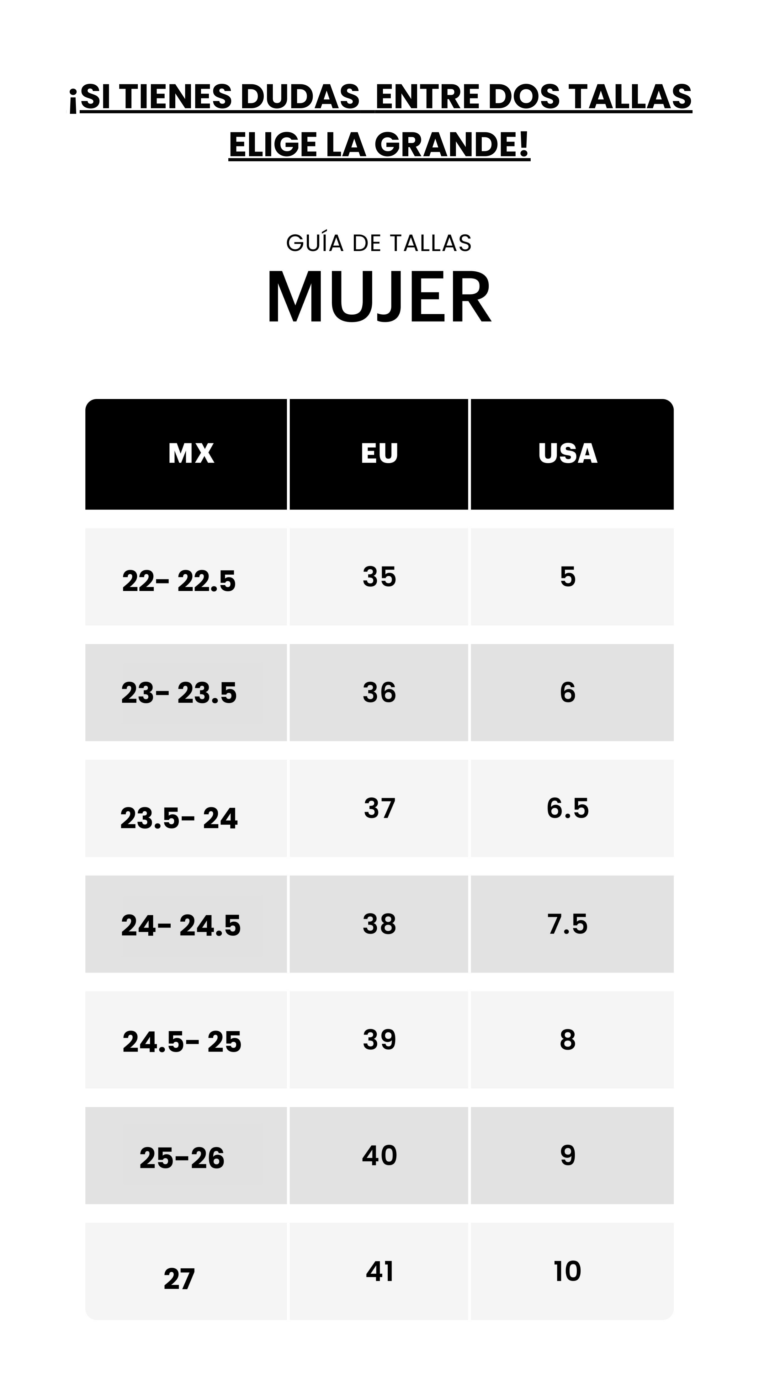 size chart image