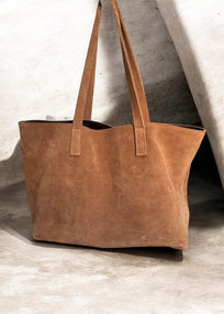 BOLSO GAMUZA MARRÓN