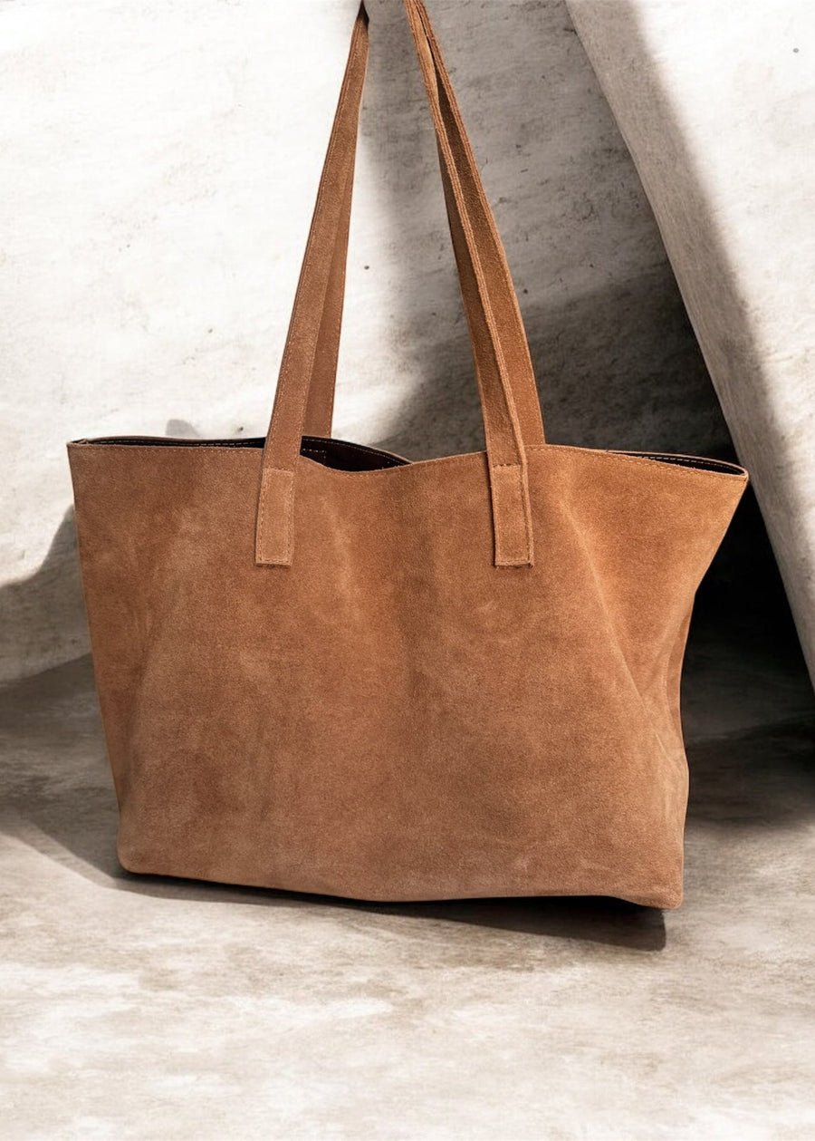 BOLSO GAMUZA MARRÓN