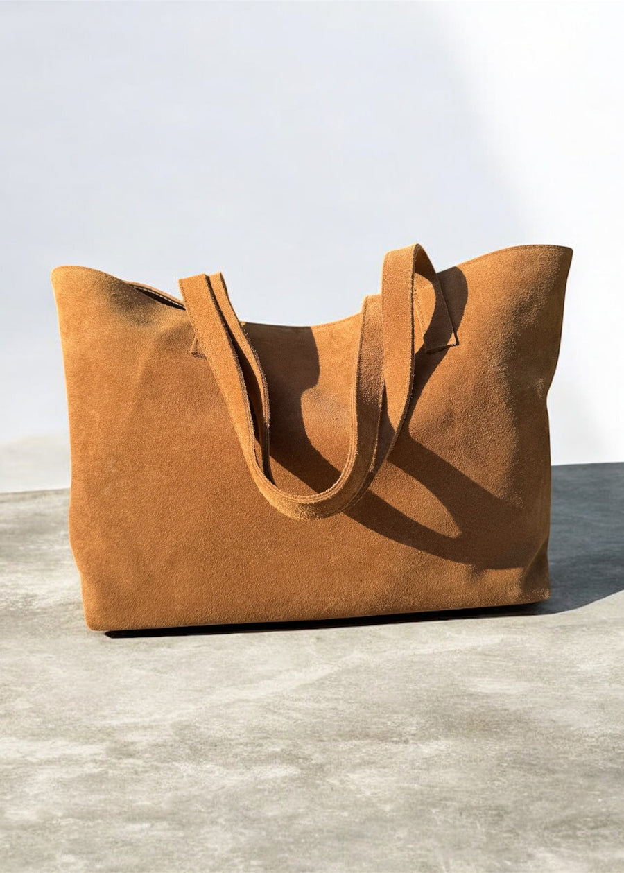 BOLSO GAMUZA MARRÓN