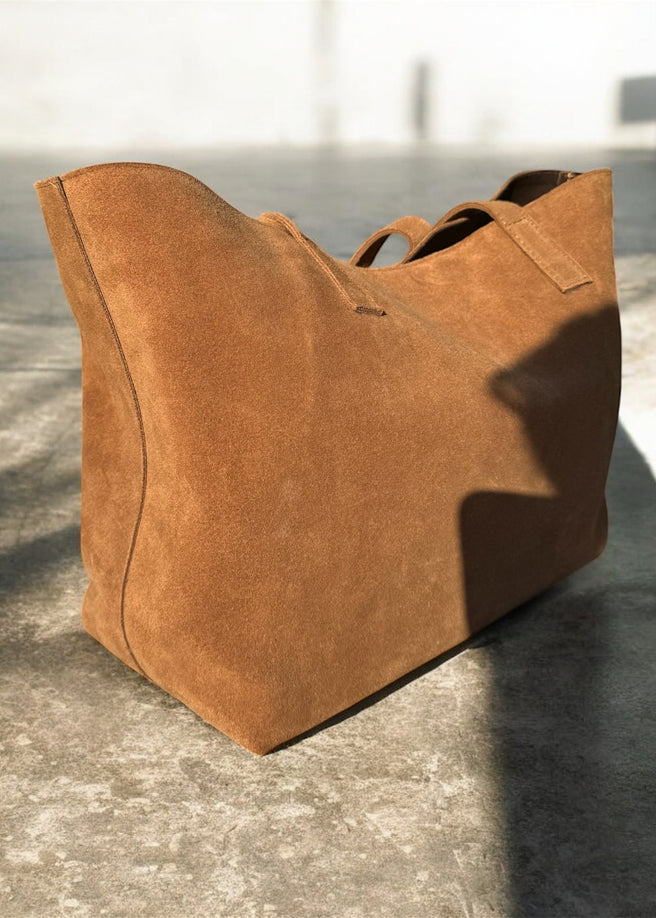 BOLSO GAMUZA MARRÓN