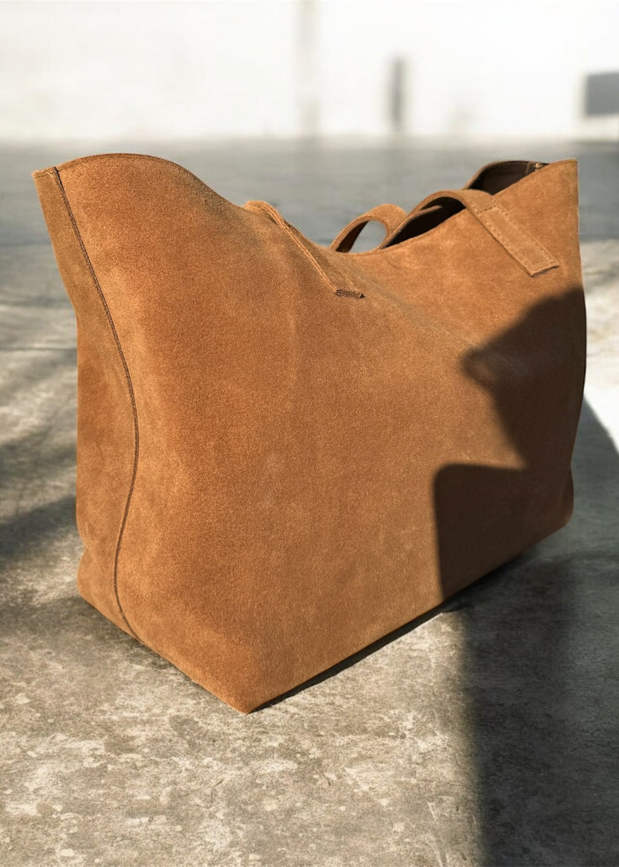 BOLSO GAMUZA MARRÓN