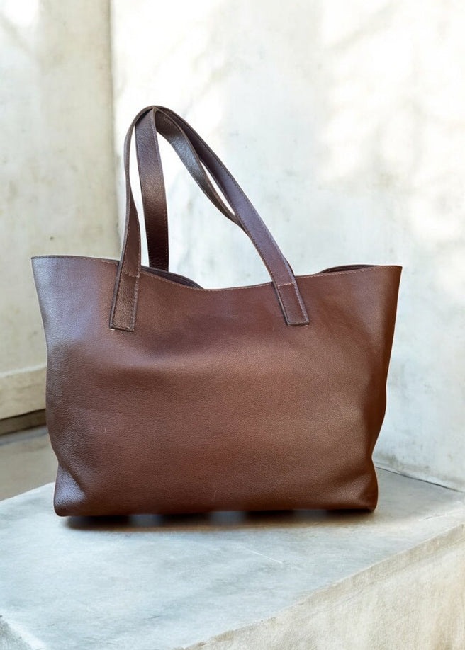 BOLSO PIEL CHOCOLATE