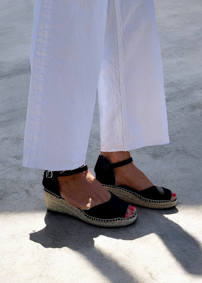 TACÓN 4CM HEBILLA NEGRO