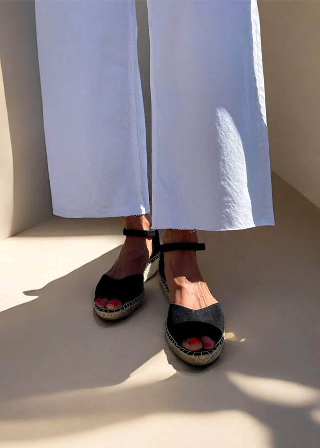 TACÓN 4CM HEBILLA NEGRO