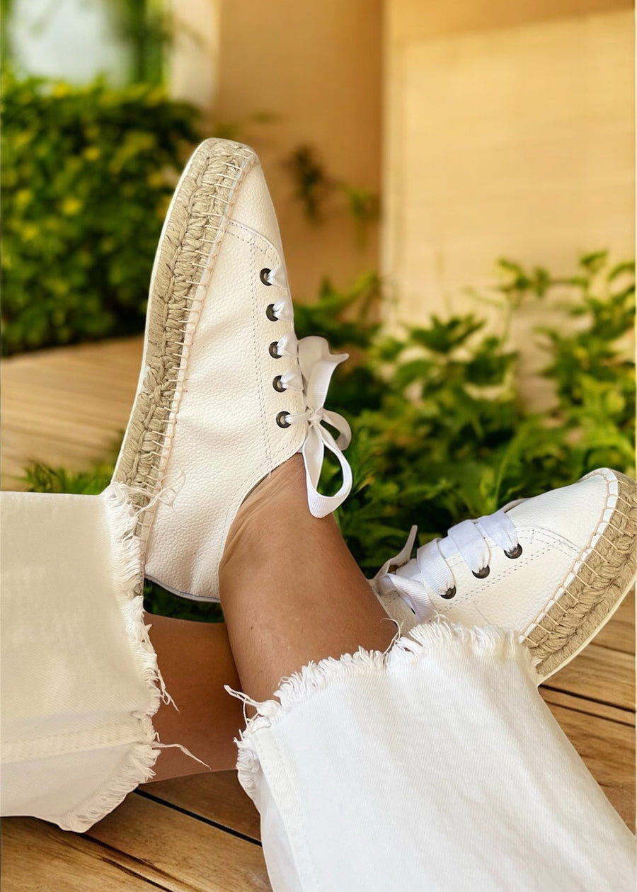 TENIS PIEL BLANCO