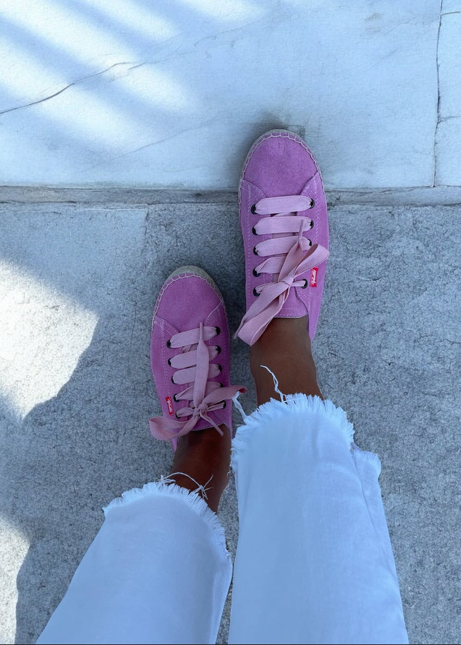 TENIS PIEL ROSA PASTEL