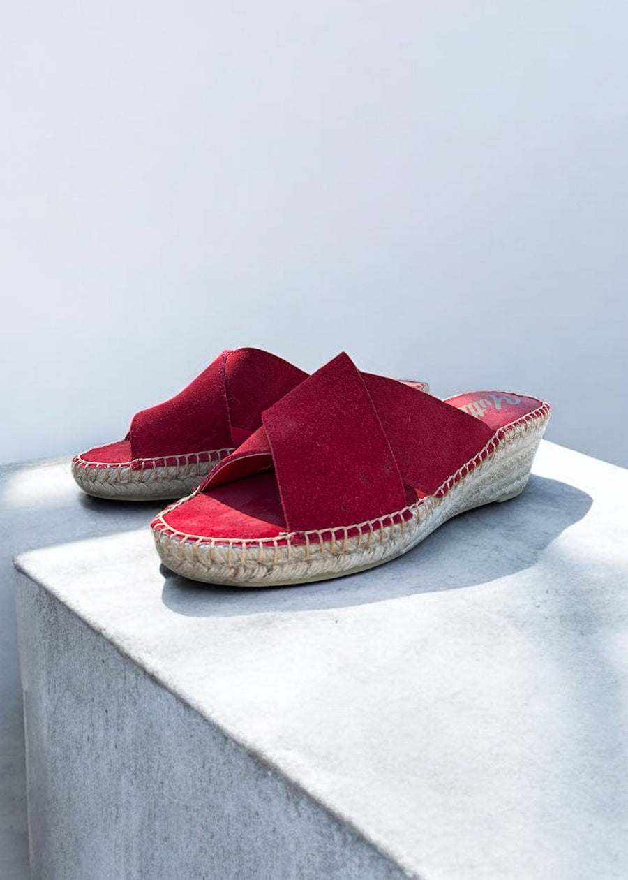SANDALIA 4CM ROJA