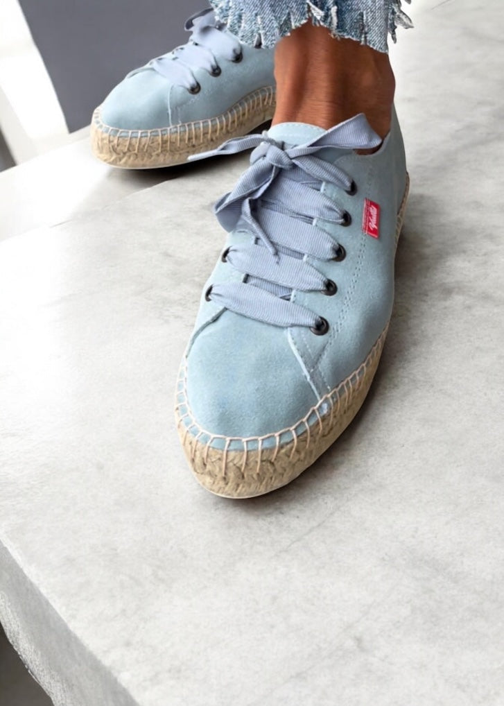 TENIS PIEL AZUL PALO