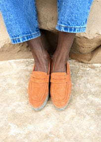 MOCASIN PIEL NARANJA