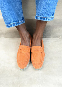 MOCASIN PIEL NARANJA