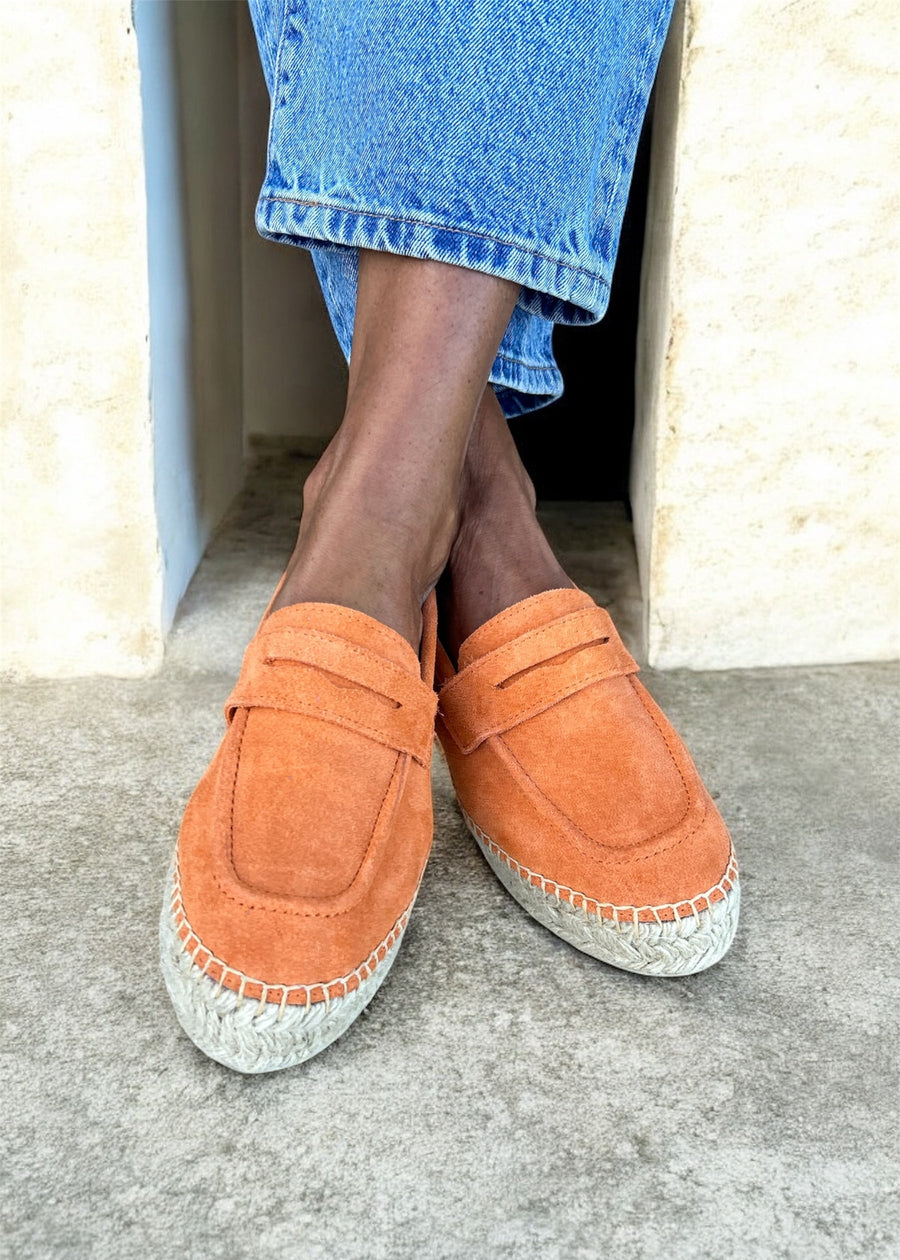 MOCASIN PIEL NARANJA
