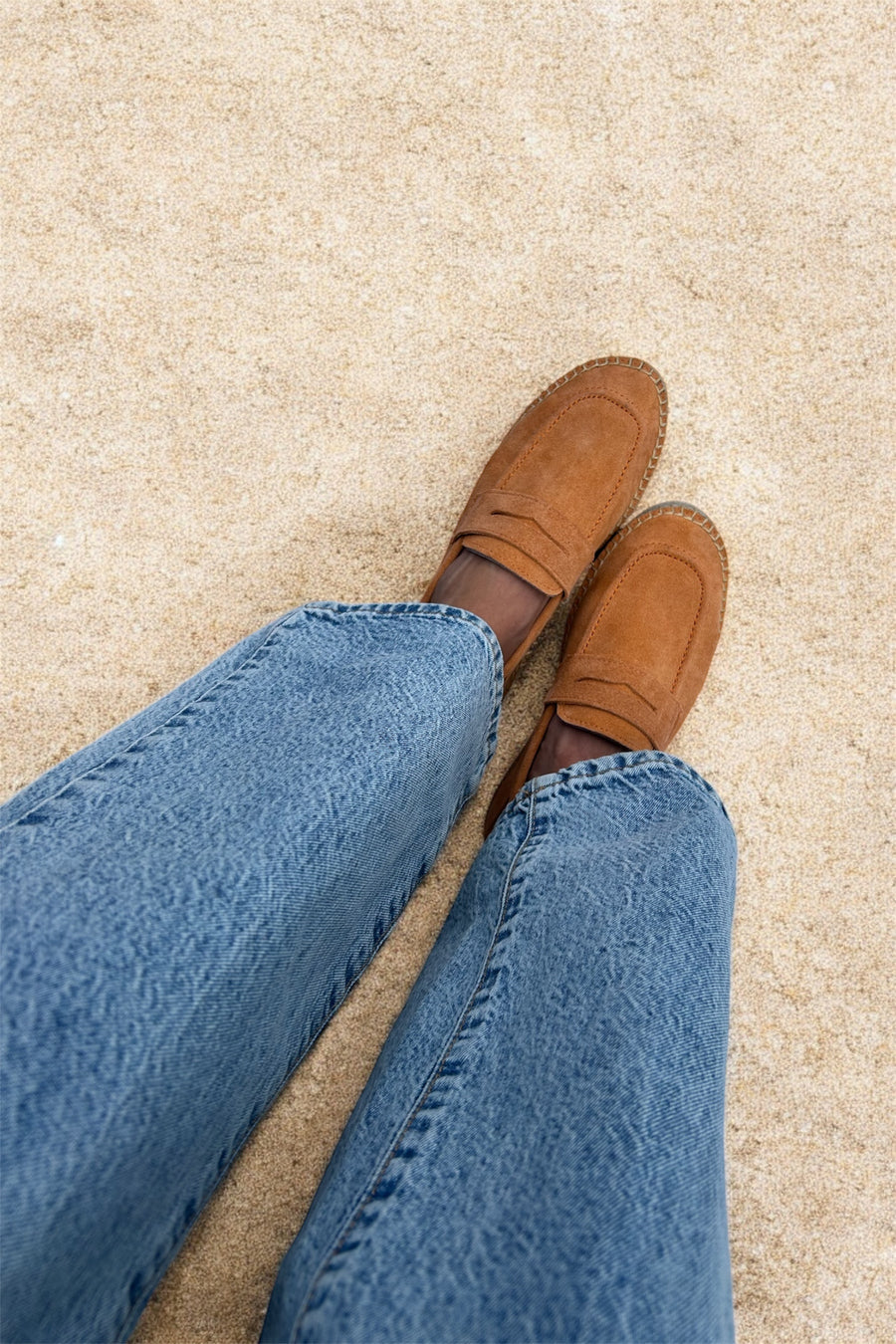 MOCASIN PIEL NARANJA