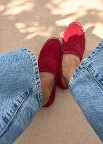MOCASIN PIEL ROJO