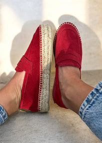 MOCASIN PIEL ROJO
