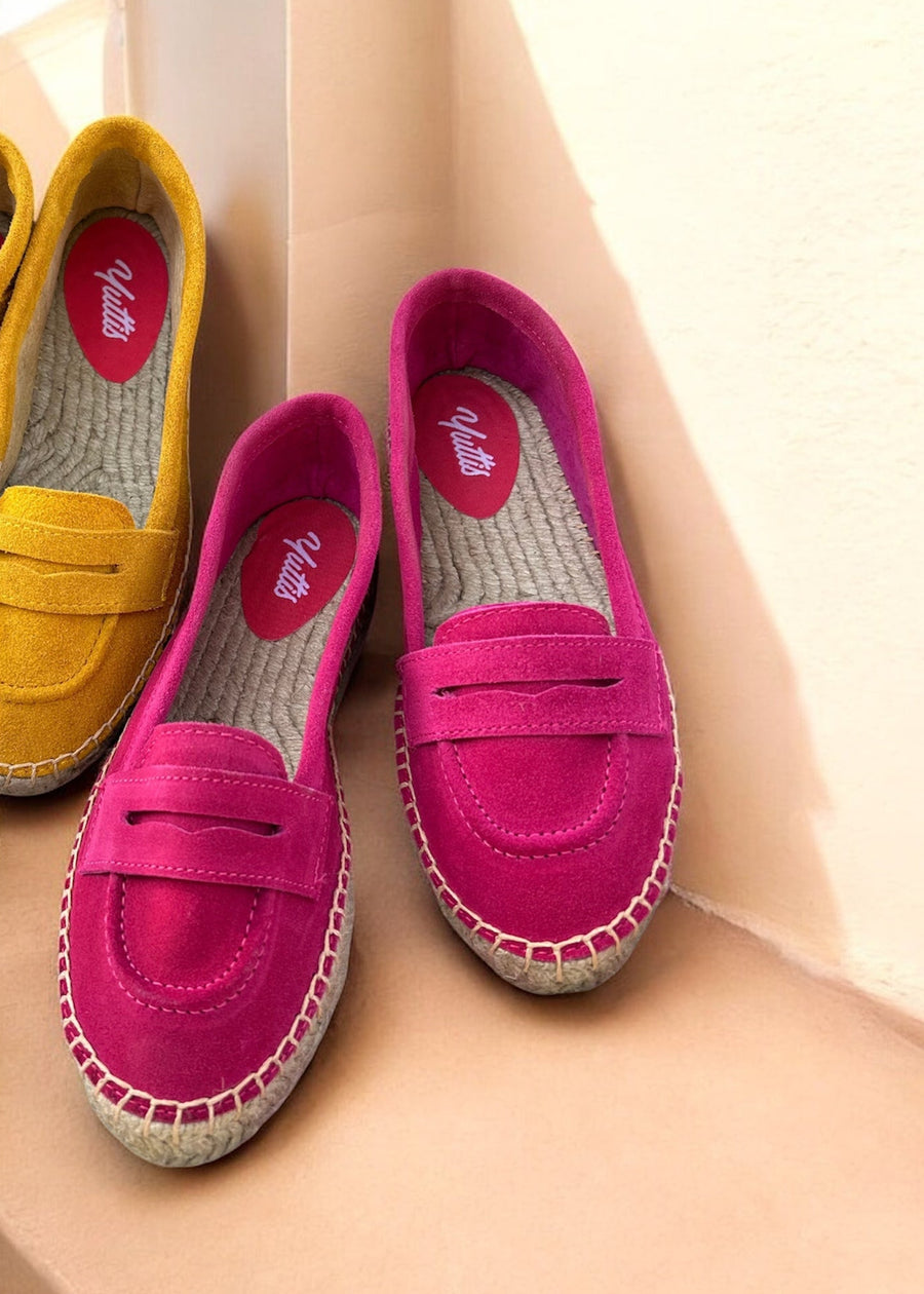 MOCASÍN PIEL FUCSIA