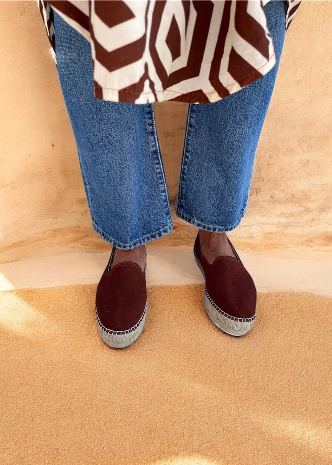 ALPARGATA PIEL MARRÓN