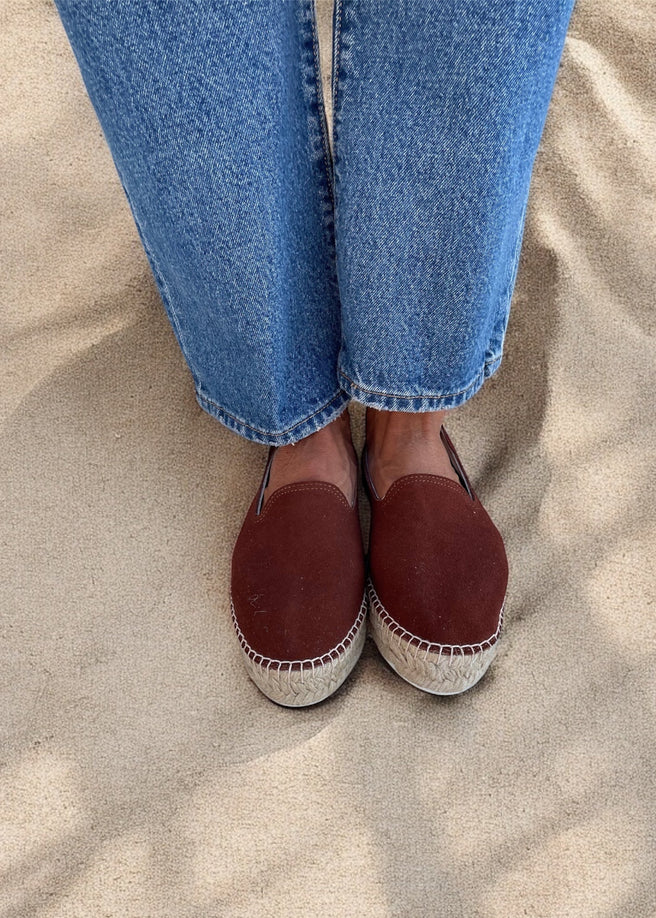 ALPARGATA PIEL MARRÓN