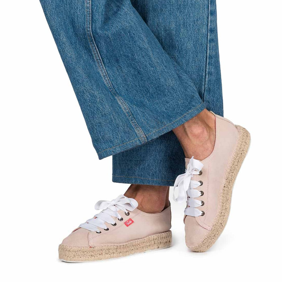 TENIS PIEL ROSADO